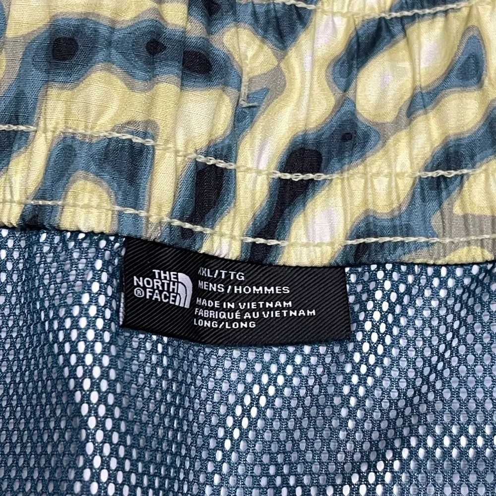 The North Face Build Up Pants Mens Yellow XXL Long Nettle The Lift Print DryVent
